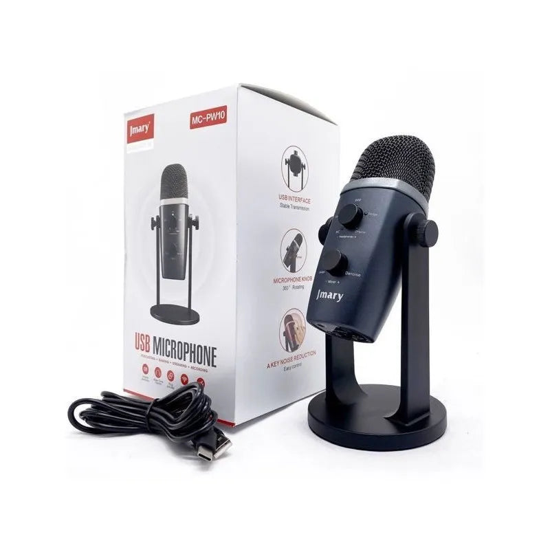 Jmary MC-PW10 Professional USB Microphone for Pc and Mobile Jmary MC-PW10 Professional USB Microphone for Pc and Mobile